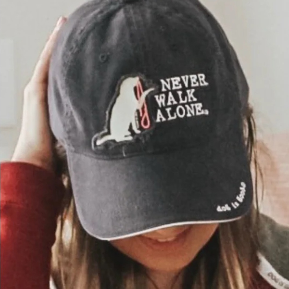 Dog is Good ‘Never Walk Alone' Cap Adjustable Ball Cap OS Dog Lover Casual